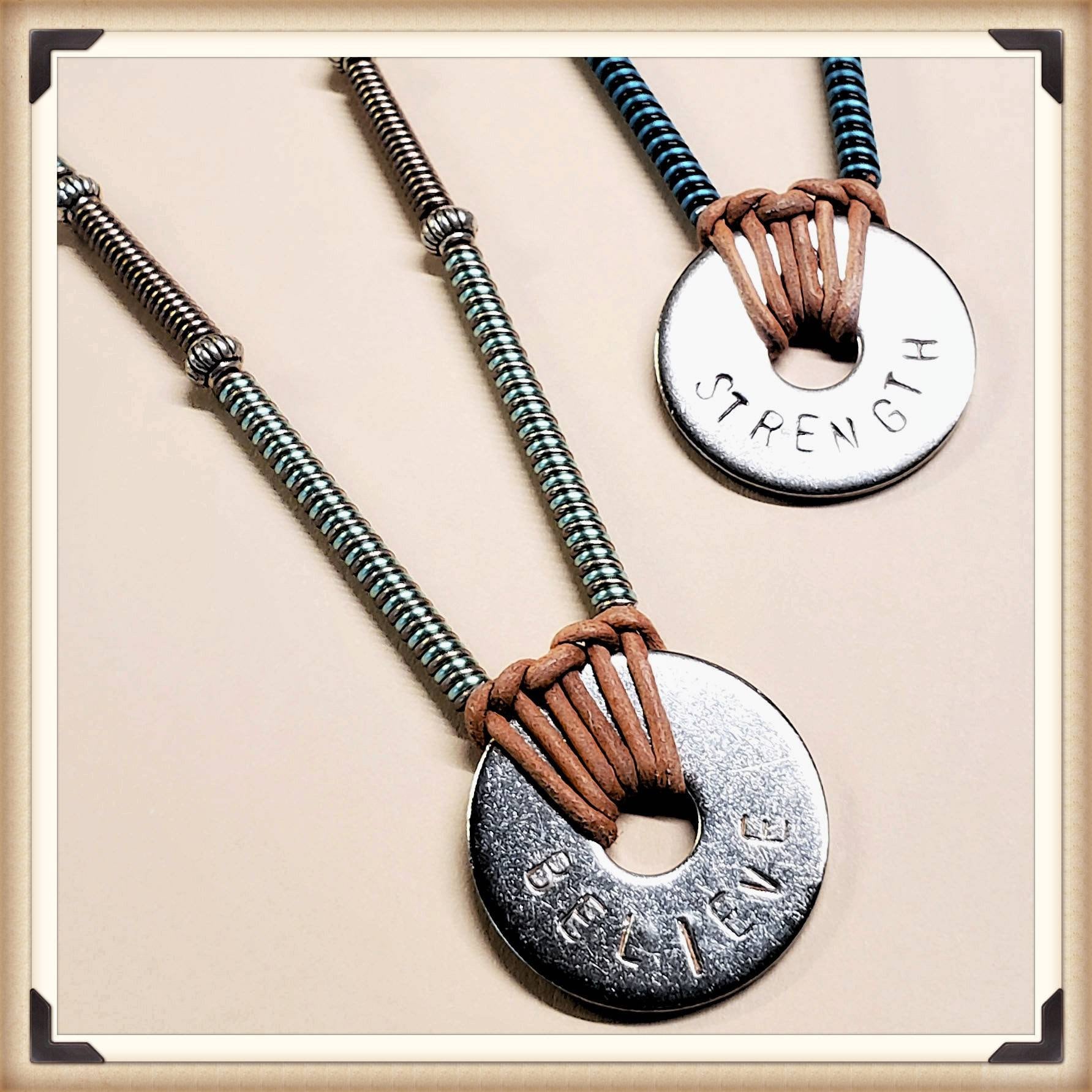 Made to Order Washer Necklace/Stamped Washer Jewelry/Personalize for