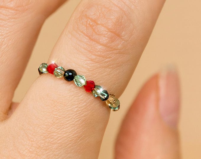 Stretch Swarovski and Crystal Rings: Comfort Fit, USA Made