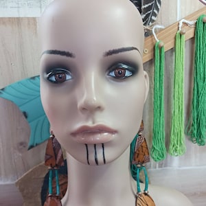 Gourd Earrings Cherokee made