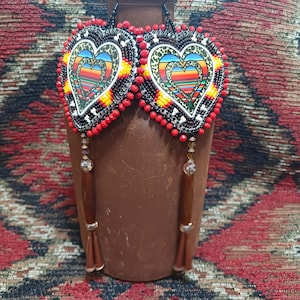 Cherokee made Heart Earrings