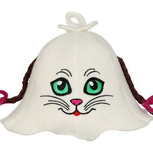 felt sauna hat for kids, 100% wool