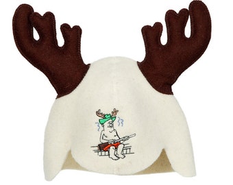 Sauna hat, 100% wool