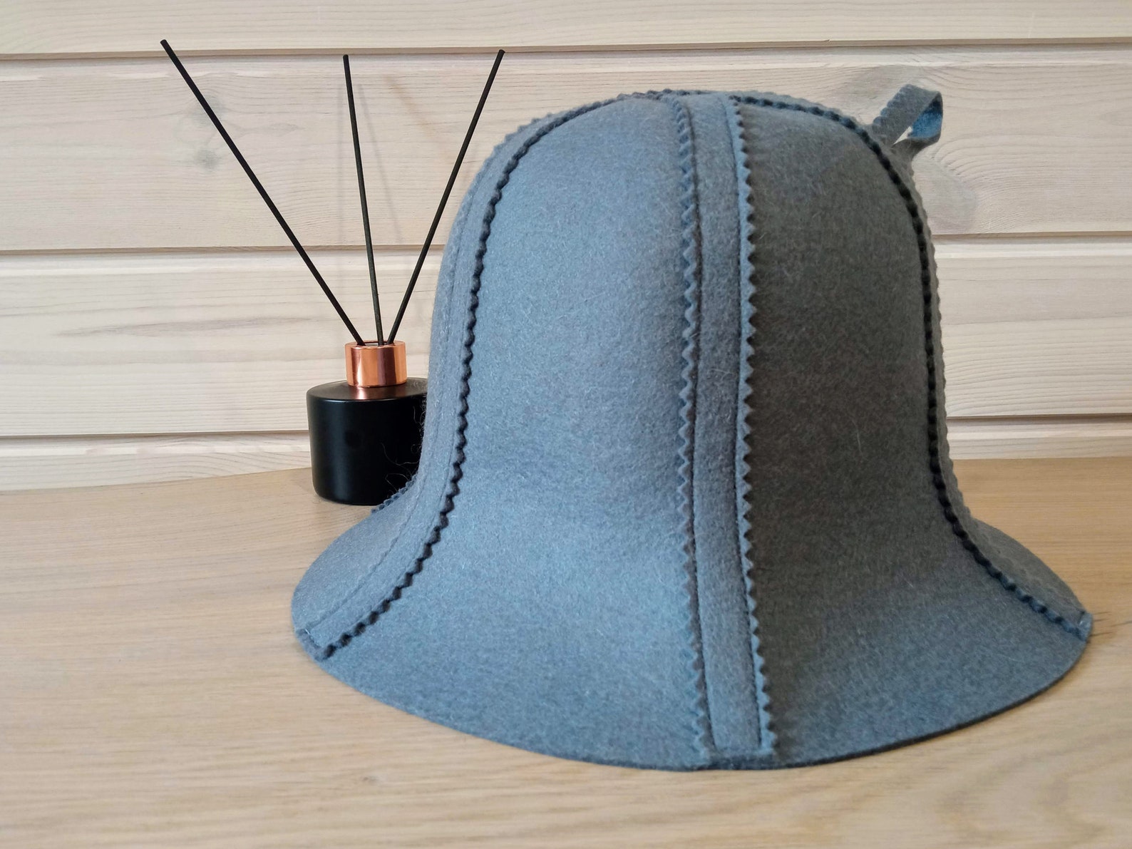 Sauna Hat, Felt, 100 Wool, Gray bath Cap Etsy