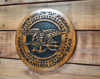 Navy SEALS Emblem - Navy UDT/SEALS Wood Art Military Plaque - Etsy