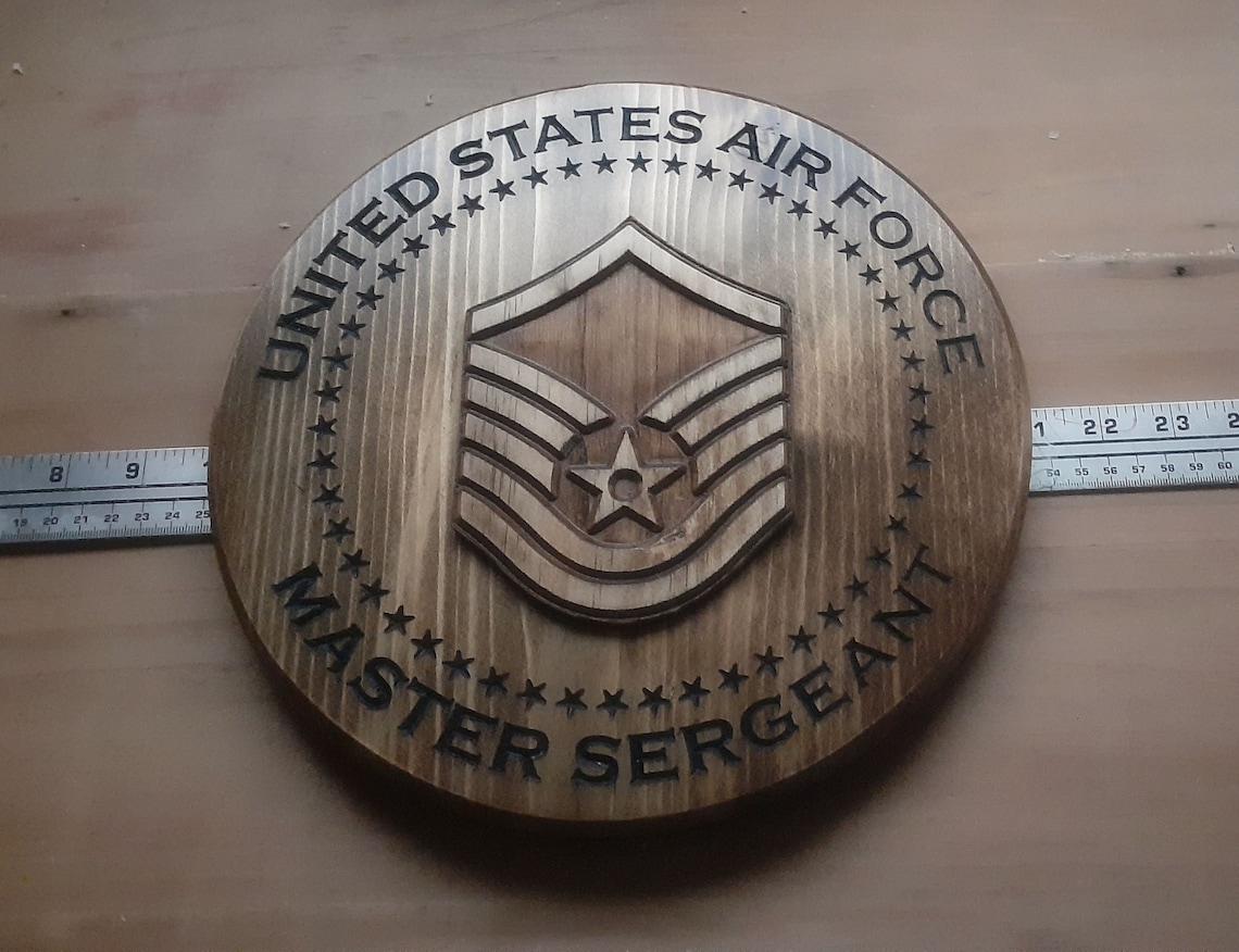 Usaf Master Sergeant Series Master Sergeant Promotion Etsy