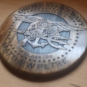 US Navy SEALs Plaque - Free Customization! - Veteran-made in the USA