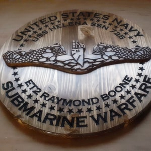 Plaque de guerre sous-marine de l&#39;US Navy - personnalisation gratuite ! Panneaux militaires et cadeaux pour vétérans - Fabriqués par des anciens combattants aux États-Unis
