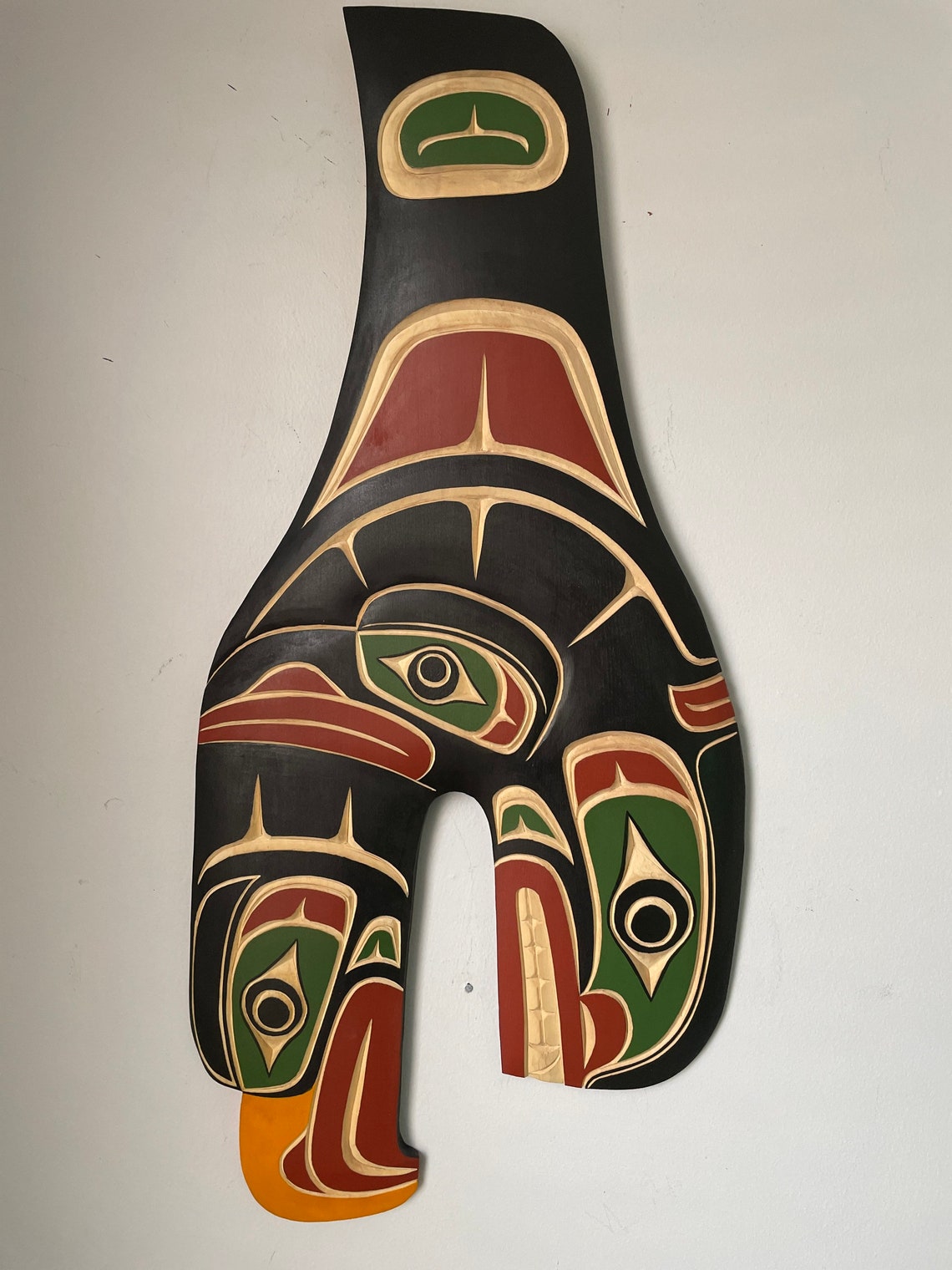 NORTHWEST COAST First Nations Carving 24 Killerwhale Raven | Etsy