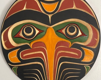 13" Eagle Panel by Sammy Dawson, Kwak’waka’wakw