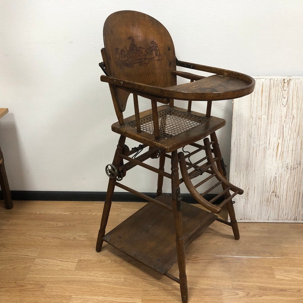 Vintage High Chair Etsy