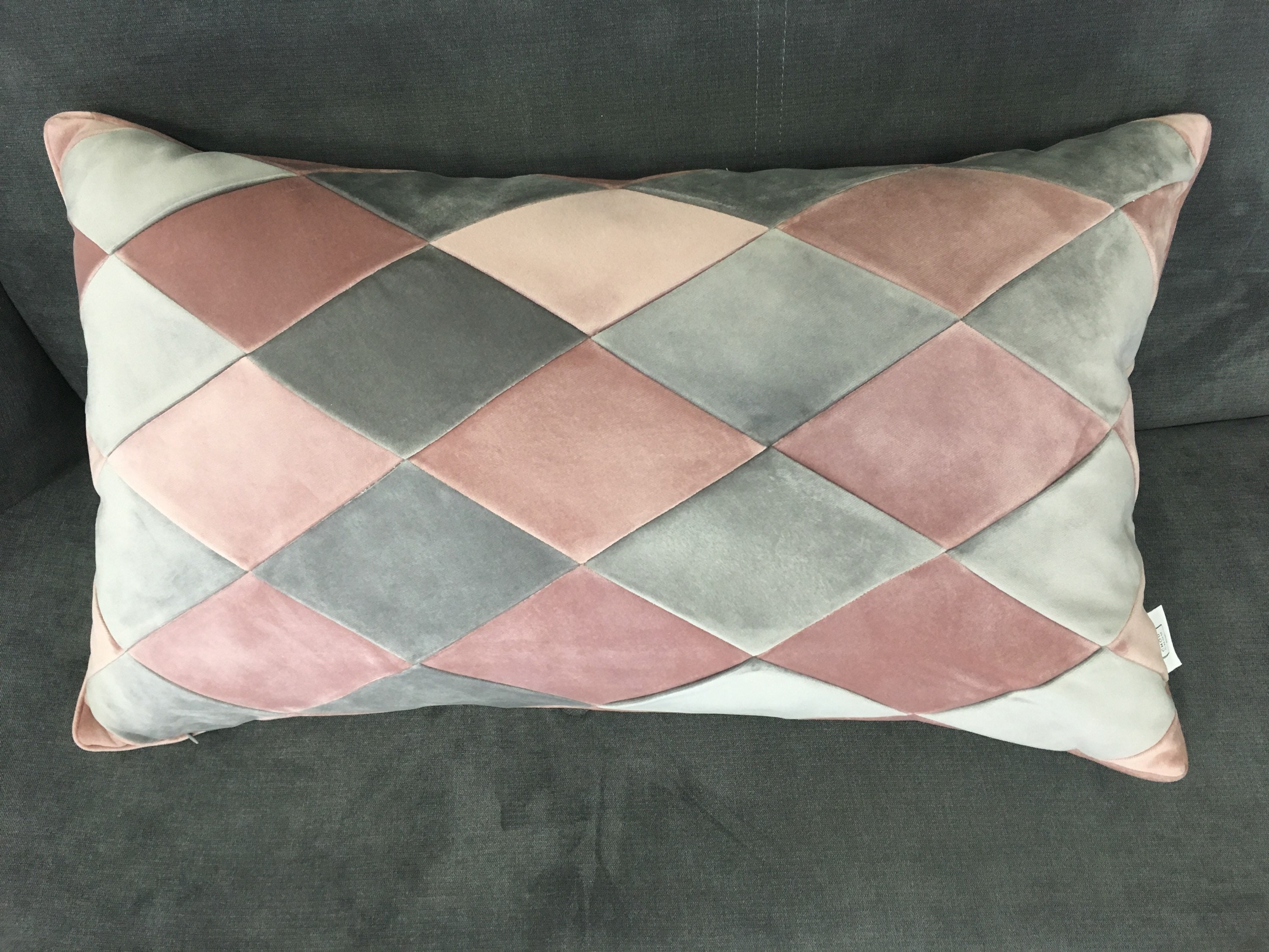 Velvet Patchwork Cushion Pillow Case Decorative Quilted Etsy UK