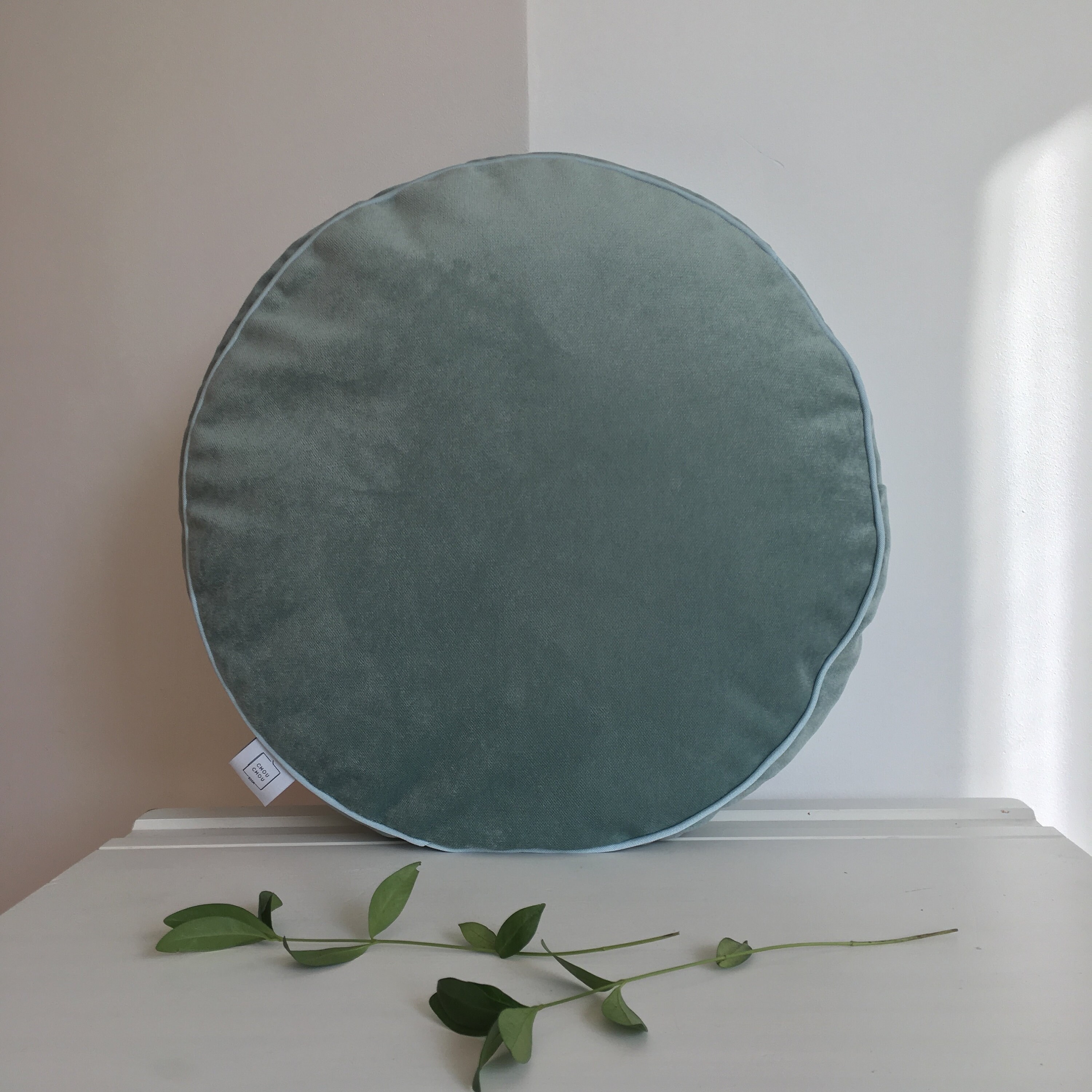 Velvet Round Pillow Soft Decorative Sofa Floor Cushion Etsy UK