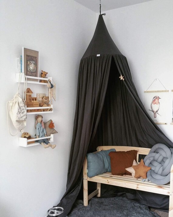 Boys Crib Kids Canopy Play Tent Bed Baldachin Etsy