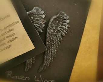 Raven/Crow wings feather altar tool or gift