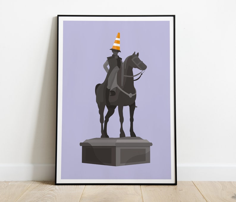 Duke of Wellington Statue Art Print / Glasgow Print image 6