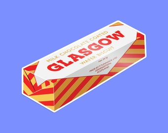 Glasgow Caramel Wafer Sticker