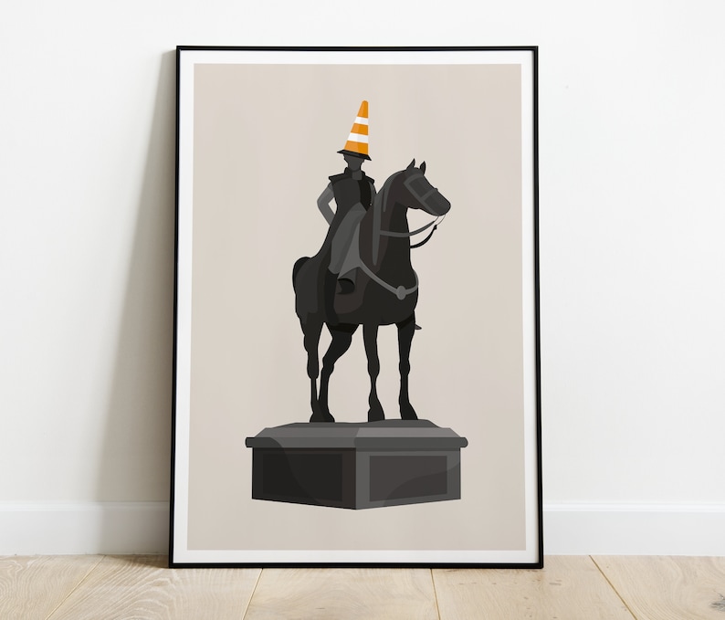 Duke of Wellington Statue Art Print / Glasgow Print image 4