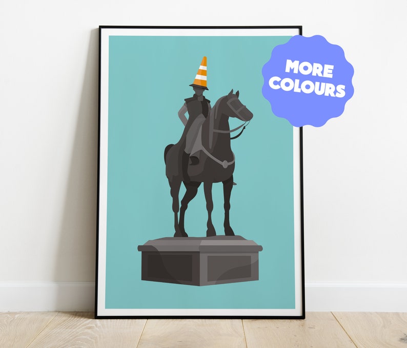 Duke of Wellington Statue Art Print / Glasgow Print image 3