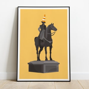 Duke of Wellington Statue Art Print / Glasgow Print image 5