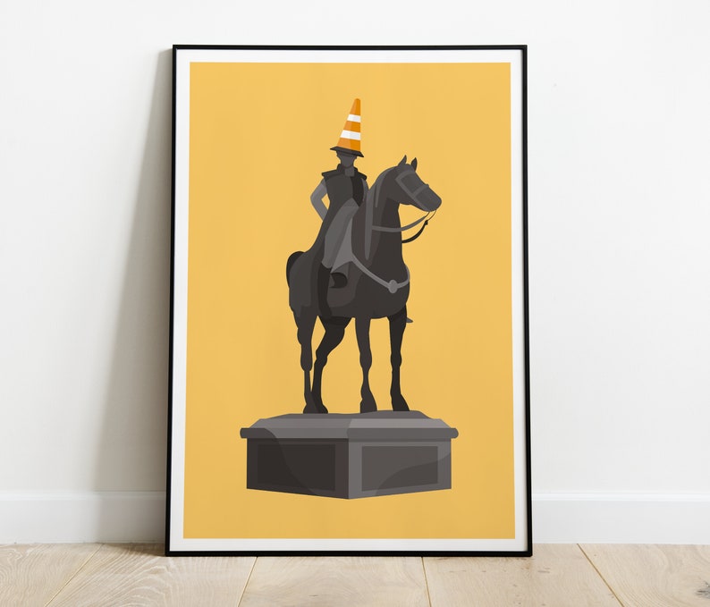 Duke of Wellington Statue Art Print / Glasgow Print image 5