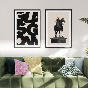 Duke of Wellington Statue Art Print / Glasgow Print image 7