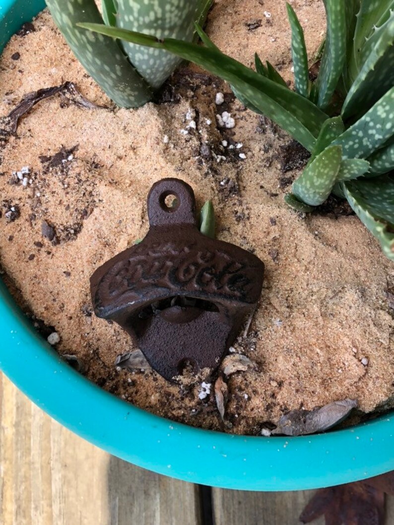 Coca Cola Rustic Reproduction Iron Bottle Opener 3 x 2.5 inches #rusticbottleopener #collectiblebottleopeners #drinkcocacola