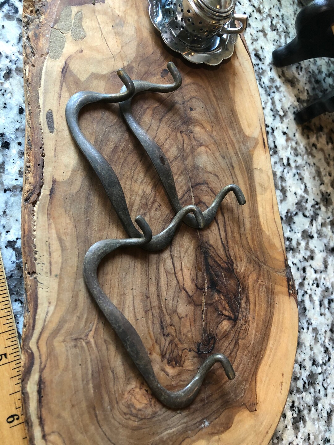 Set of Three Colonial Brass Drawer Pulls for Furniture Etsy