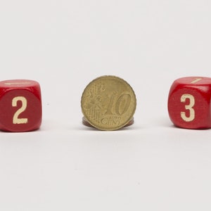 Dice 1-2-3-3-4-5 (one die)