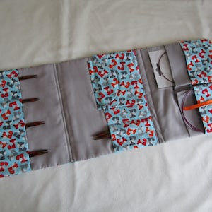 Foxes Interchangeable Knitting Needle Case
