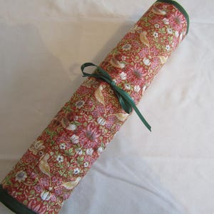 Strawberry Thief Knitting Needle Roll