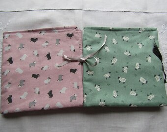 Estuche para agujas de tejer circulares con forma de oveja
