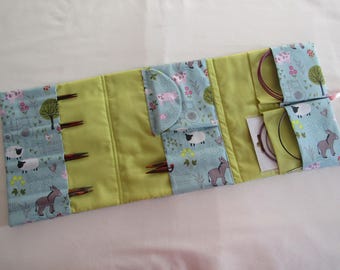 Estuche para agujas de tejer intercambiables de granja