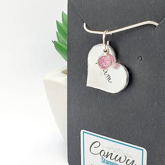 Cariad Welsh Love Romantic Necklace. Cymraeg Language Present for