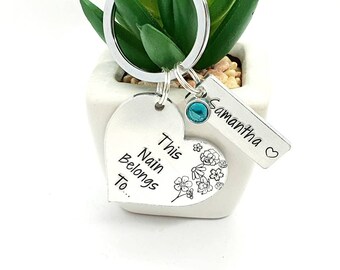 Nain Gift Keyring. This Nain Belongs To 