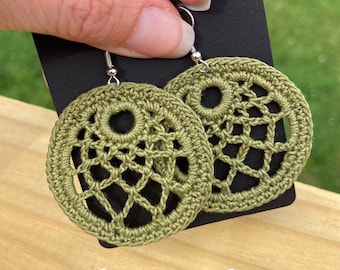 Instant Download Crochet Pattern PDF Jewelry - Earring #90 - Catching Dreams