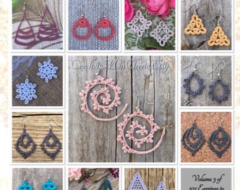 Crochet Earring Patterns - Volume 3: 25 More Crochet Earrings - Digital Download PDF