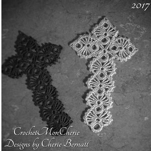 Crochet Cross PATTERN: Easter Cross Bookmark - Digital Download PDF