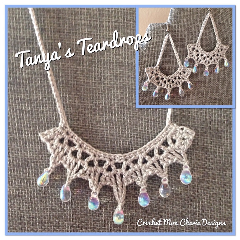 Earrings & Necklace Tanya's Tears PATTERN image 0