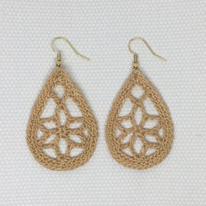 Crochet Earrings PATTERN : Earring Design "Stars in Tears" - Jewelry Digital Download PDF November 2021