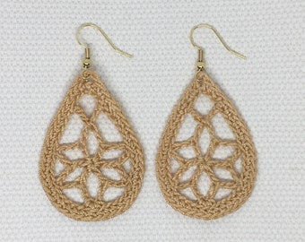 Crochet Earrings PATTERN : Earring Design "Stars in Tears" - Jewelry Digital Download PDF November 2021