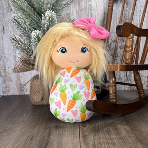 Easter Baby Doll: Handmade Cloth Swaddle Doll with Pacifier