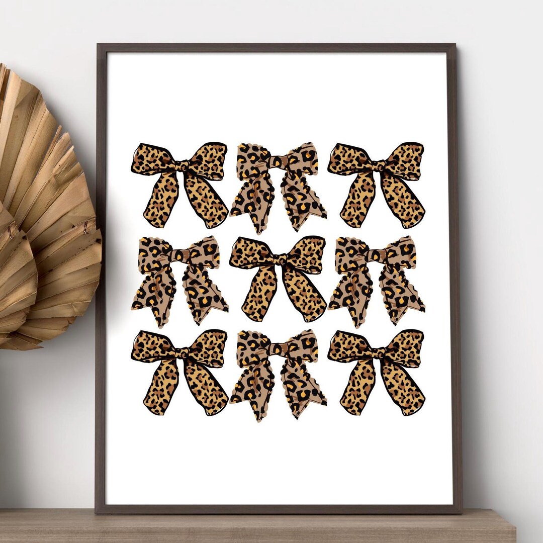 Leopard Cheetah Print Leopard Wall Art Retro Poster Jungle Art Home ...