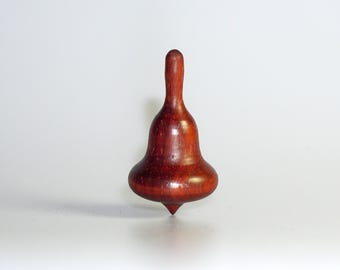Gourd - Padauk Mini Spinning Top - Hand Crafted