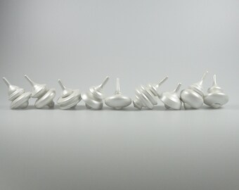 Snow Flake - Lime Wood Spinning Top - Hand Crafted