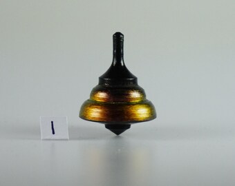 Chameleon II - Basswood Spinning Top - Hand Crafted