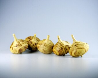 Panther - Ash Spinning Top - Hand Crafted