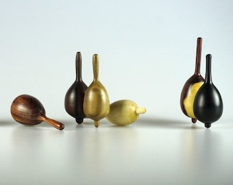 Club - Mini Spinning Top - Different Types Of Wood - Hand Crafted