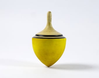 Lemon - Hard Maple Spinning Top - Hand Crafted