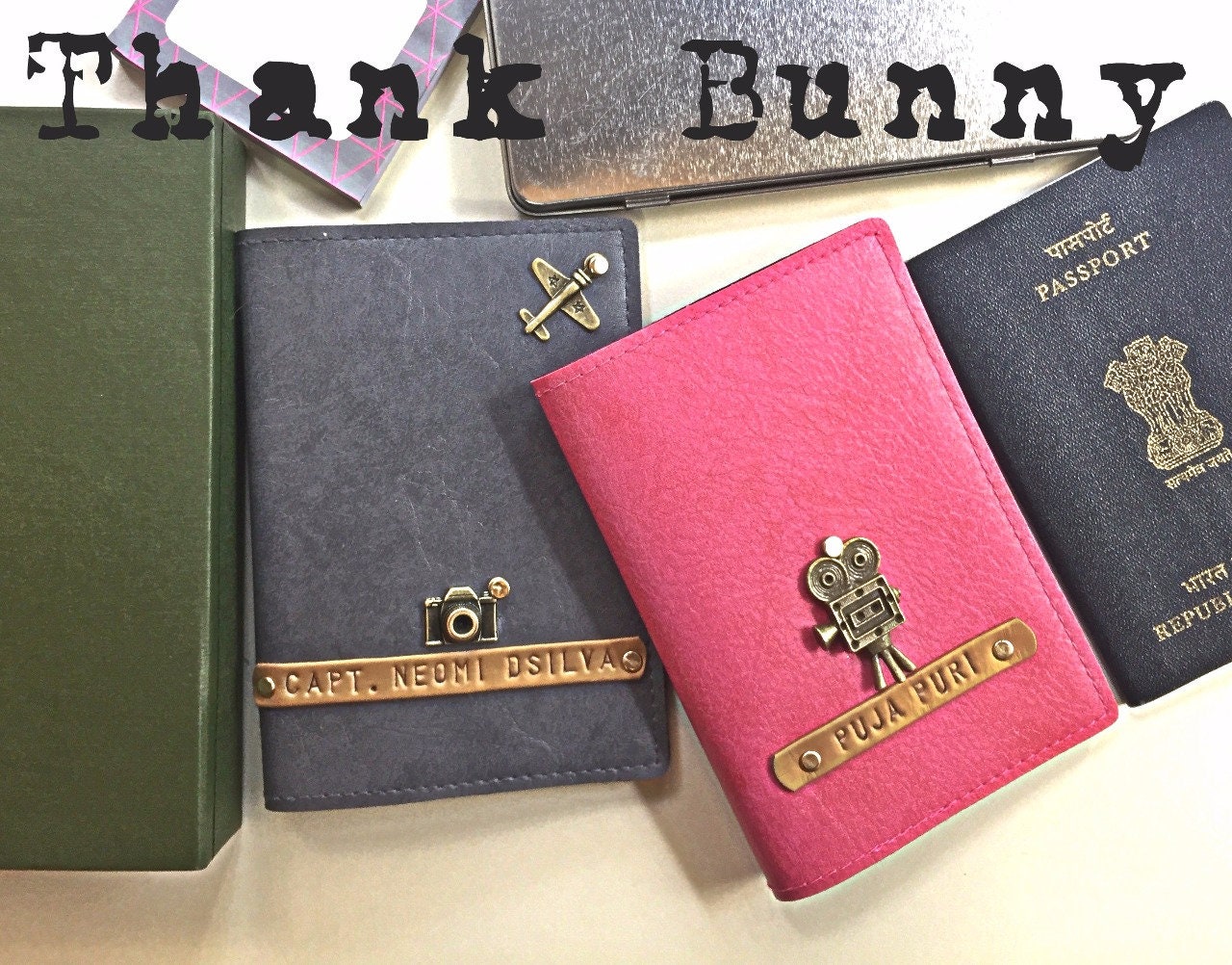 Personalized Couple Passport covers in Vegan Leather Etsy