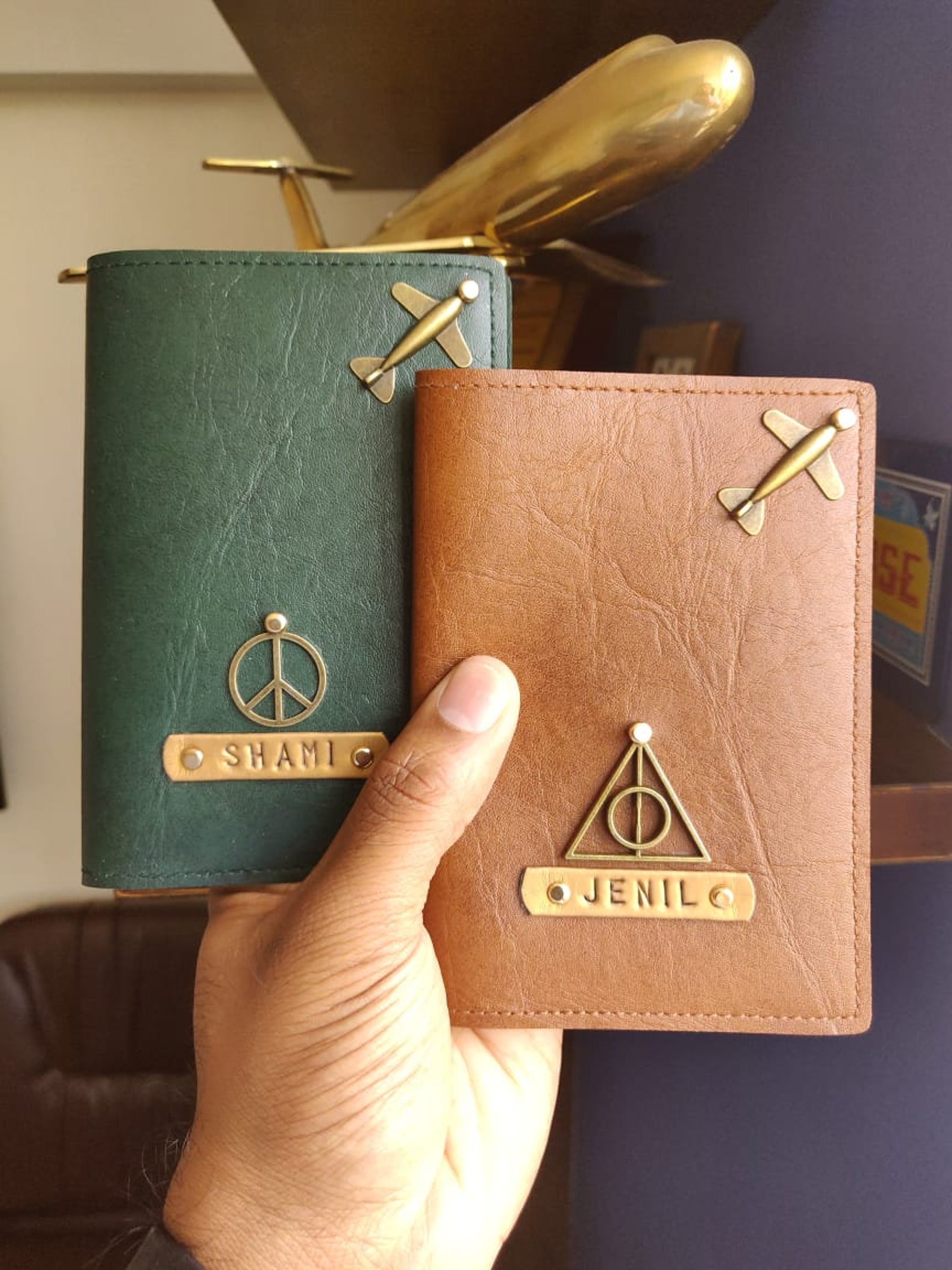 Personalized Couple Passport covers in Vegan Leather Etsy